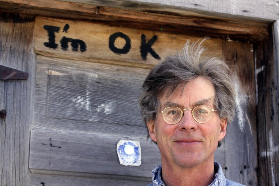 Jerry Iverson in front of studio