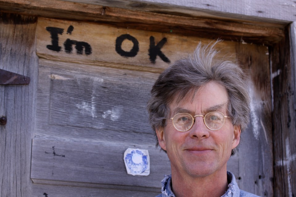 Jerry Iverson in front of studio