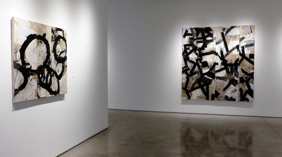 Jerry Iverson painting exhibition, side room, Stremmel Gallery, Reno NV